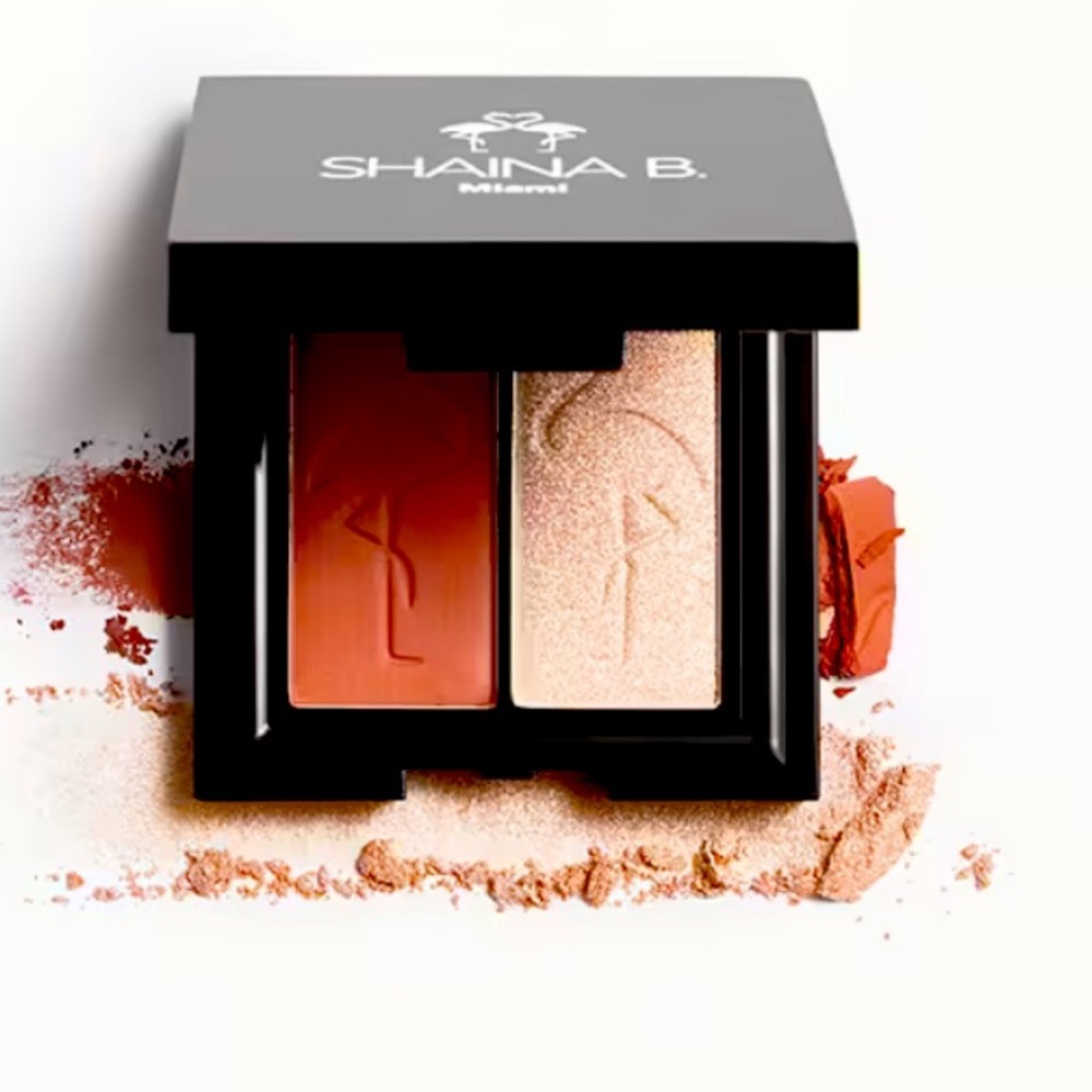 Shaina B Miami B. Dazzling Eye Shadow Duo Soca & Bacchanal Shade Brand New